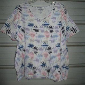 2X Plus Size Palm Tree womens top, shirt, vacation,beachy!